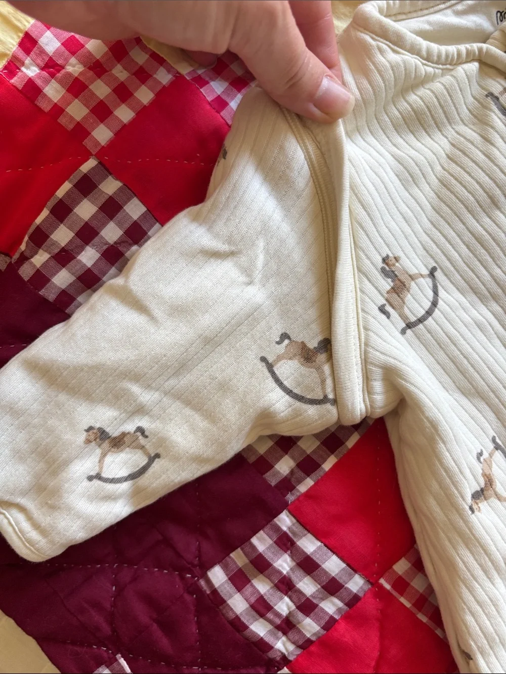 Cream Rocking Horse Sleep Sack 2.5 Tog 100% Cotton